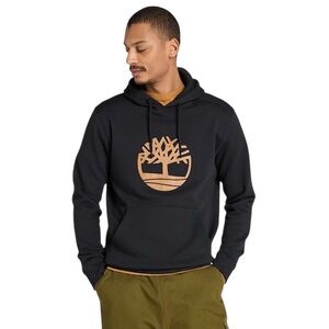 Men's Timberland Kennebec River Tree Logo Black/Wheat Hoodie XS NWOT